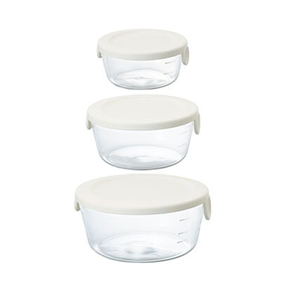 Heatproof Round Glass Container